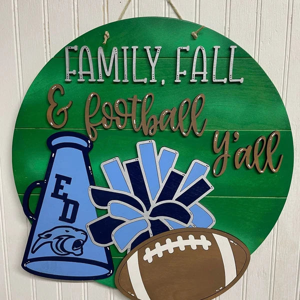 Customizable Fall Team Pride Hanger