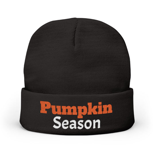 Pumpkin Season Knit Beanie