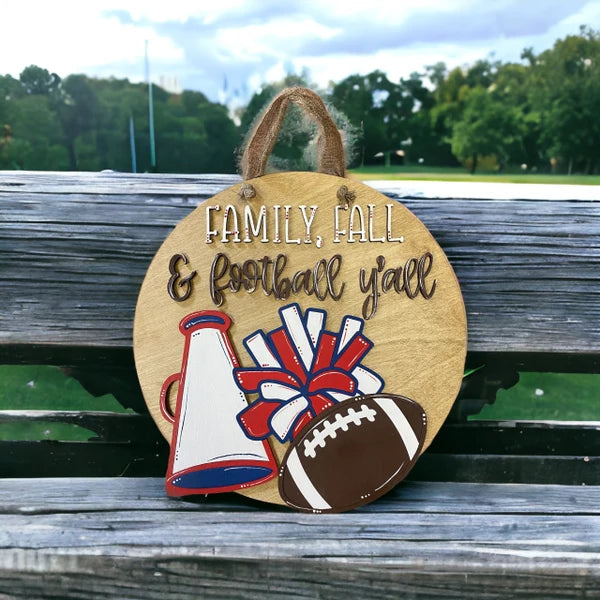 Customizable Fall Team Pride Hanger
