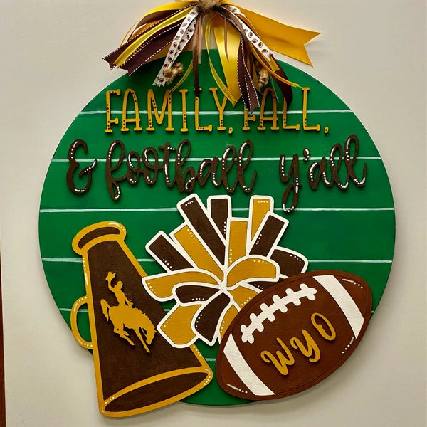 Customizable Fall Team Pride Hanger