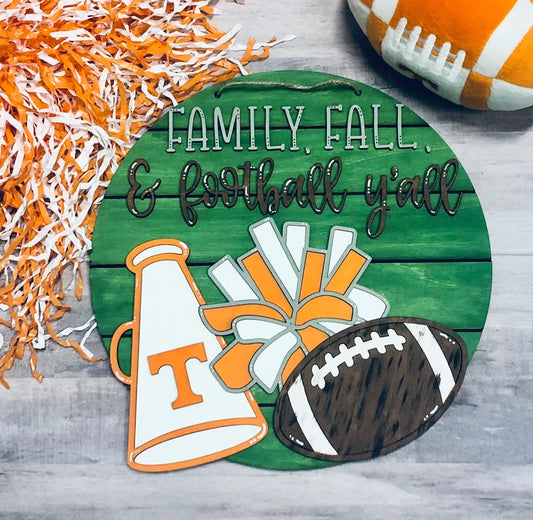 Customizable Fall Team Pride Hanger
