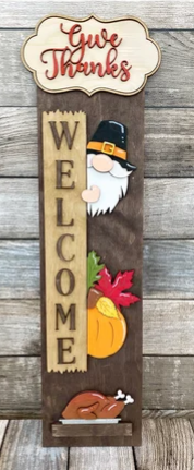 Interchangeable Seasonal Porch Leaner