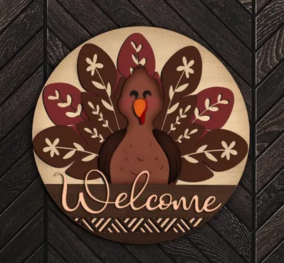Welcome Turkey Hanger
